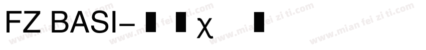 FZ BASI字体转换